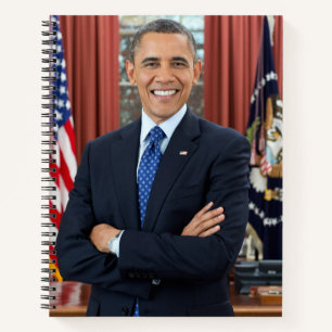 Oval Office Portrait, Obama Barack US President Notebook