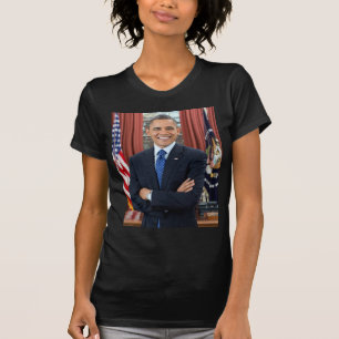 Oval Office Portrait, Obama Barack US President T-Shirt