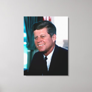 Oval Office Portrait President John F. Kennedy Canvas Print