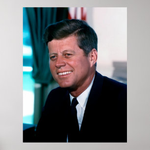 Oval Office Portrait President John F. Kennedy Poster