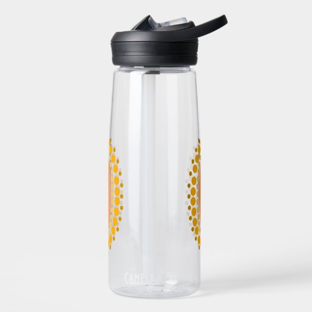 oval ornament water bottle (Left)