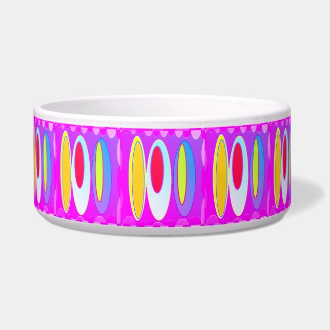Oval pattern art in mixed colours bright modern    (Front)