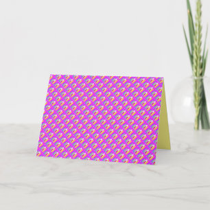 Oval pattern art in mixed colours bright modern card