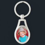 Oval Photo Keychain<br><div class="desc">Customize this lovely keychain with your own photos or graphics.</div>