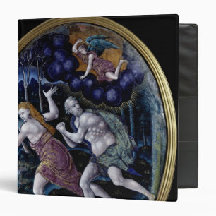 Oval plaque depicting Adam and Eve Binder