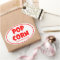 Oval Popcorn Personalized Stickers
