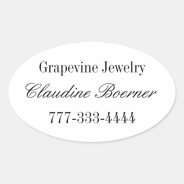 Oval Sheet Stickers for Business Artist Crafts (Devant)
