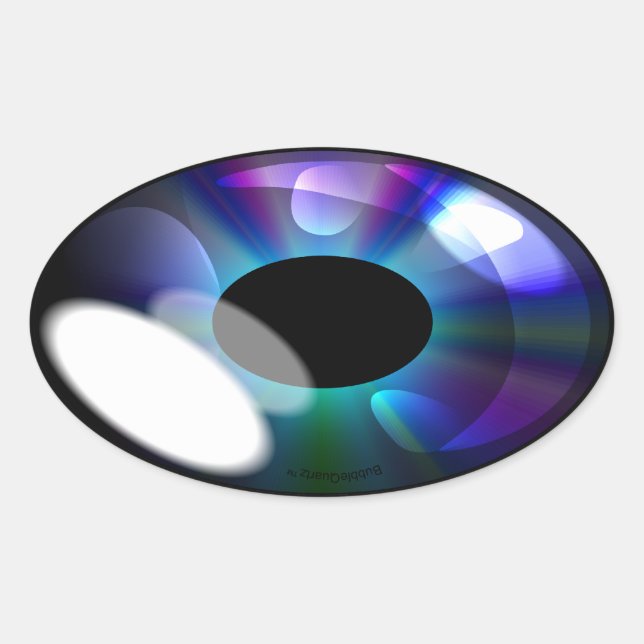 Oval shiny eye stickers (Front)