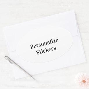 oval Stickers 4.5 x 2.7 inch
