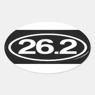 Ovale 26.2 Sticker (Sticker Marathon Complet)