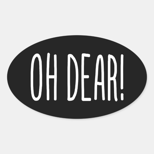 OVALE CHER ! OVAL STICKER (Devant)