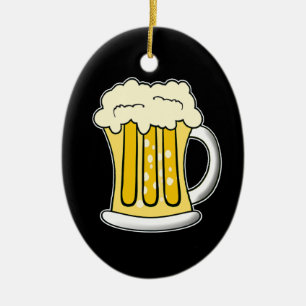 Ovale En Céramique Ornement de bière