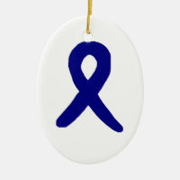 Ornement de conscience de cancer du colon