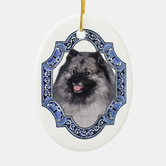 Ovale En Céramique Ornement de sourire de Néerlandais