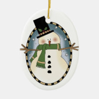 Un joli ornement de bonhomme de neige