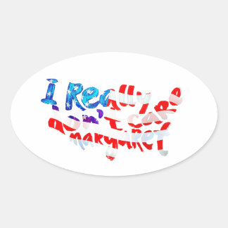 Ovale Je m'en fiche que Margaret sticker