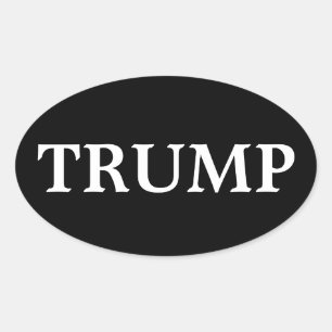 OVALE LE PRÉSIDENT DONALD TRUMP OVAL BUMPER STICKER