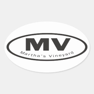 Ovale Martha's Vineyard sticker