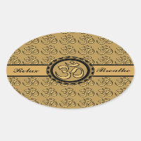 Méditation Om Relax & Breathe Sticker