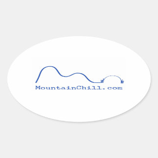 Ovale Montagne - Sticker pare-chocs