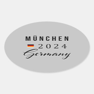 Ovale München - Munich Allemagne Sticker