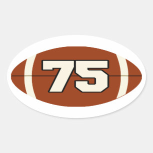 Ovale Numéro 75 Sticker