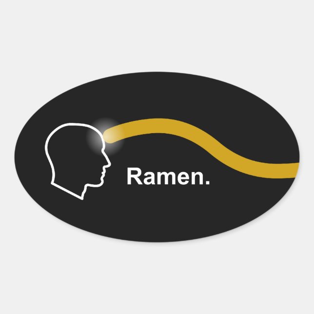 Ovale Pastafarianisme - Sticker Ramen (Devant)