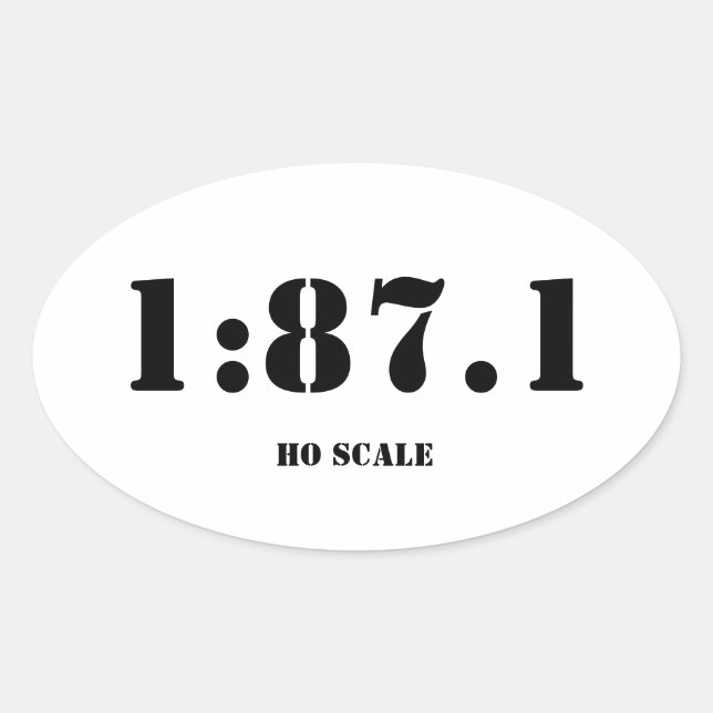 Ovale Sticker 1:87.1 (Devant)