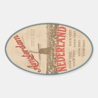 Ovale sticker Amsterdam