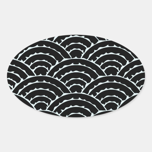 Ovale Sticker Arches foncées (Devant)