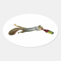 Sticker Bière Écureuil