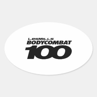 Ovale Sticker BODYCOMBAT 100