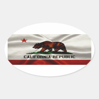 Ovale Sticker californien