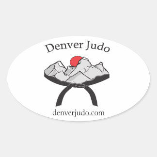 Ovale Sticker de fenêtre de Denver Judo