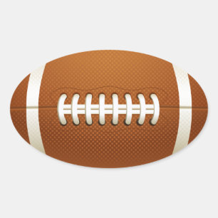 Ovale Sticker de football