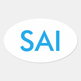 Ovale Sticker de support pour insuffisance surrénale (SA