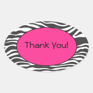 Ovale Sticker d'impression Zebra