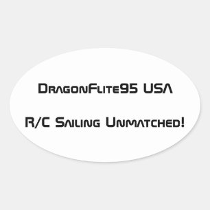 Ovale Sticker DragonFlite 95 USA