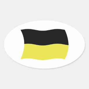 Ovale Sticker Drapeau Kashubians