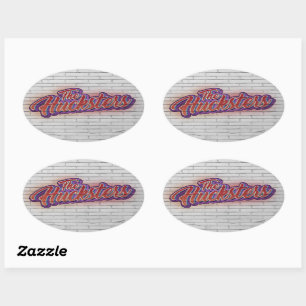 Ovale Sticker du logo du groupe Hucksters