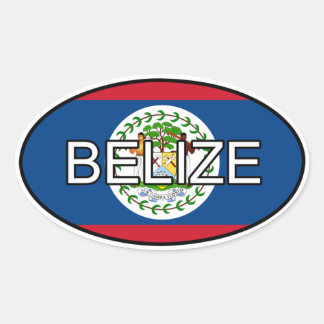 Ovale Sticker Euro Belize