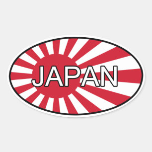 Ovale Sticker Euro Japon