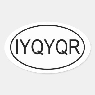 Ovale Sticker Euro Riddle IYQYQR
