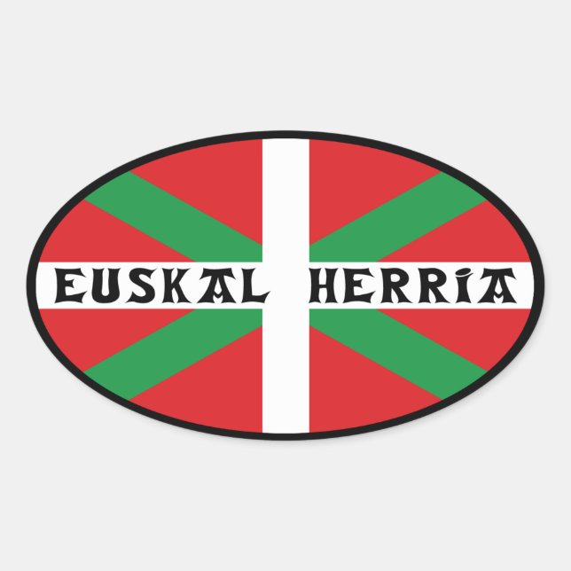 Ovale Sticker Euskal Herria (Devant)