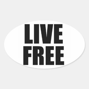 Ovale Sticker gratuit en direct