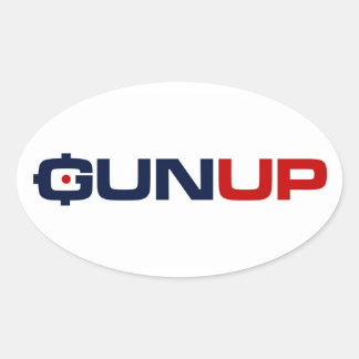 Ovale Sticker GunUp de Awesome