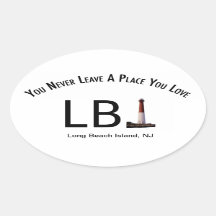 Sticker LBI Long Beach Island, phare NJ
