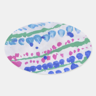 Ovale Sticker Lupine