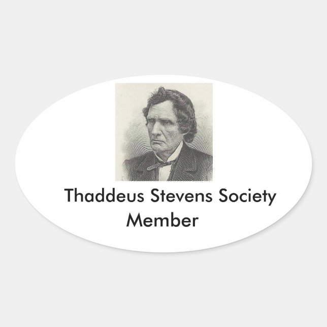 Ovale sticker membre Thaddeus Stevens Society (Devant)