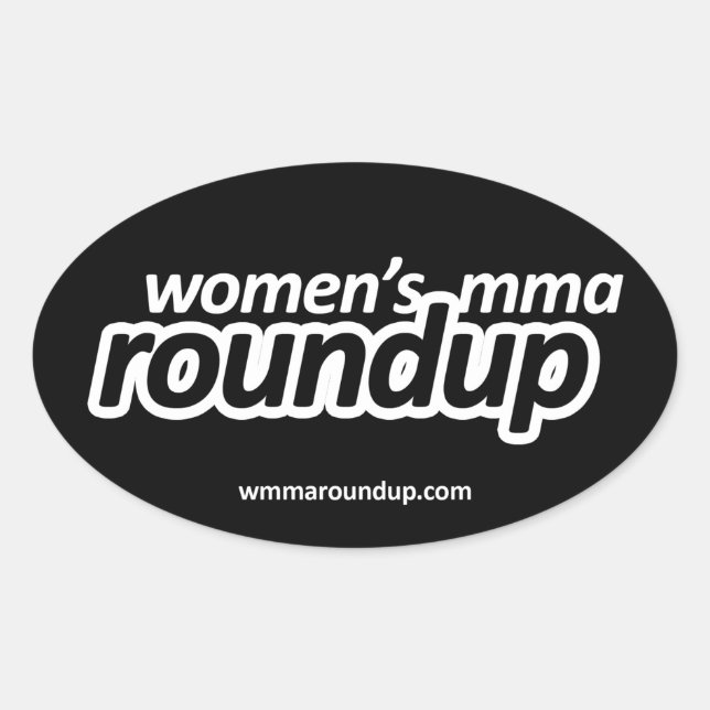 Ovale Sticker MIXED MARTIAL ART Roundup pour femmes (Devant)